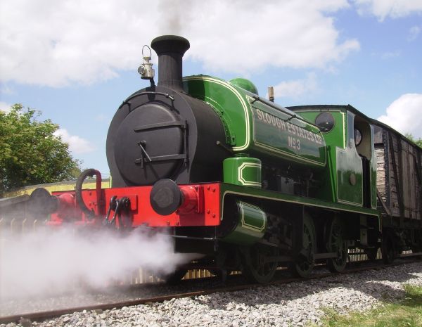 No.3 on a freight train at Swindon & Cricklade Railway