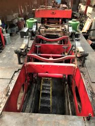 view along the top of the chassis from the cab (with the boiler removed)