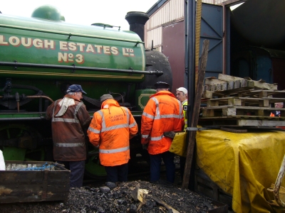 No.3 assessment inspection, 08 Mar 09 by (L to R) Geoff Spink, Graham Lee, Peter Todd and Jim Ballantyne