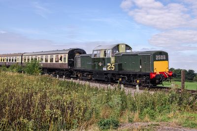 BR Class 17 diesel loco on CPR passenger train