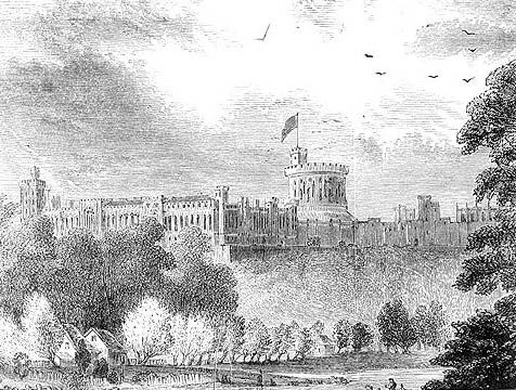 Nineteenth Century drawing of Windsor Castle