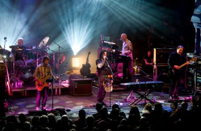 Rock band Marillion performing on stage
