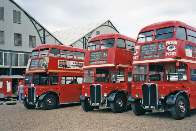 AEC RT buses at Chatham Dockyard