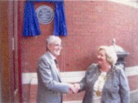 Malcolm Lock and the RBWM Mayor, Councillor Dee Quick, after the unveiling ceremony – 15 October 2015 (Photo: Dave Grant) Unveiling the Plaque