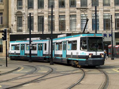 Manchester Metrolink T68a tram street running