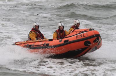 Minehead Inshore Lifeboat Christine at speed
