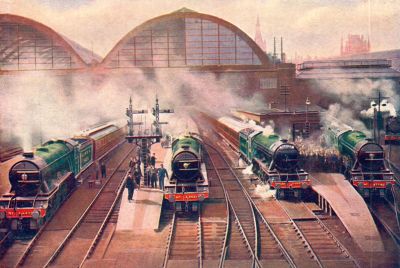 LNER steam locos at Kings Cross