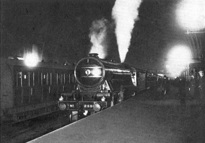 'The 'Night Scotsman' awaiting the 'Right-away' from King's Cross, LNER' – scan from Cecil J Allen's 1928 book 'The Steel Highway' Night Scotsman, King's Cross, 1928